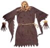 Kids Costumes to Hire - SCREAM Scarecrow - CHILD - mask, x2 gloves, rope belt, brown toga - 5pce